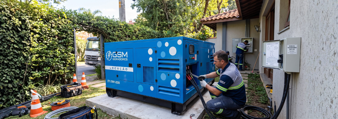 aluguel de gerador a diesel para residência vale a pena